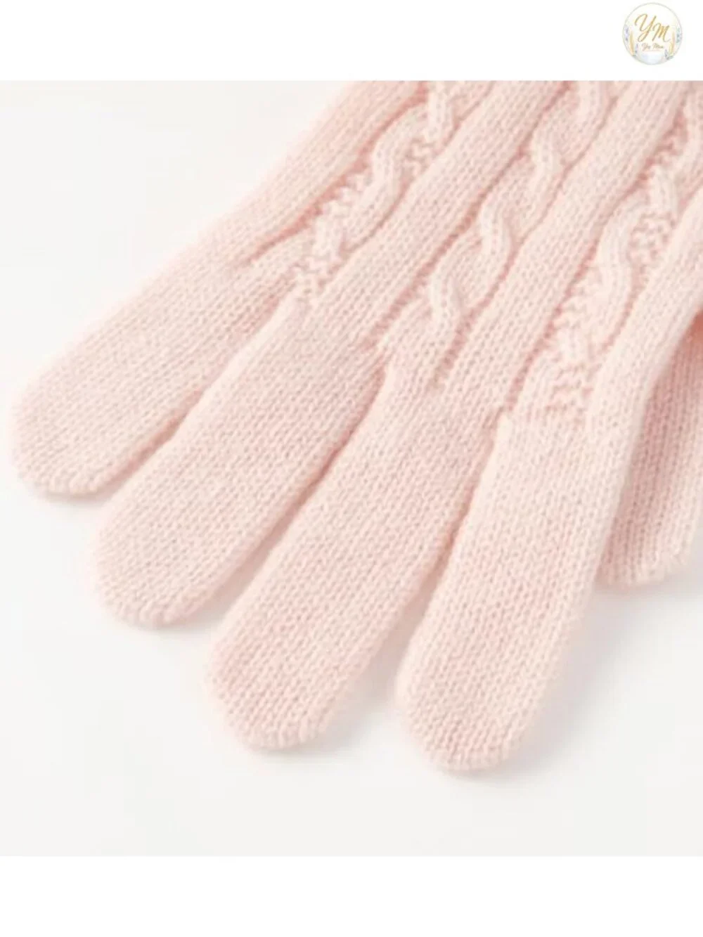 100% Pure Cashmere Scarf Hat & Gloves Set Cable Knit Winter Gift Box